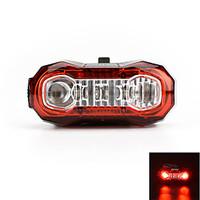 USB Rechargeable 5-LED Super Light Bicycle Rear/Tail Light Cycling Safety Warning Light