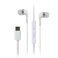 USB3.1 Type-C Earphone In-Ear Earbuds with Microphone Smart Button for Type-C Smart Phone