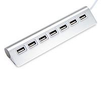 USB 2.0 7 Ports/Interface USB Hub Aluminum