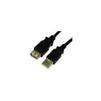 USB 2.0 A Male to A Female - 0.5M (black)