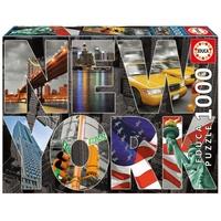 USA New York City Collage 1000 Piece Jigsaw Puzzle