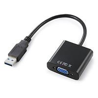USB 3.0 to VGA Video Graphic Card Display External Cable Adapter for Win 7 8