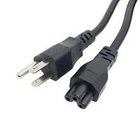 USA Travel Power Cord US 3Pin Male to IEC C5 Cable for Notebook Laptop 5FT 1.5M