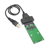 USB 2.0 to Mini PCI-E mSATA SSD to 1.8\