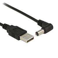 USB 2.0 A Type Male to Right Angled 90 Degree 5.5 x 2.1mm DC 5V Power Plug Barrel Connector Charge Cable 80cm
