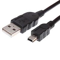 USB Charging Cable Black for PS3 Controller (0.9m, Black)
