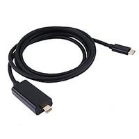 USB 3.1 Type C USB C Male to Mini DisplayPort DP Male 4K Monitor Cable for Macbook Samsung Galaxy S8 Cell Phone Type C Cables