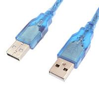 usb 20 male to male data cable crystal blue 03m