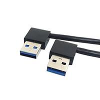 usb 30 type a male 90 degree left angled to right angled extension cab ...