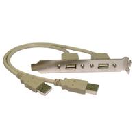 USB 2.0 Type A-Female Back Plate Type A-Male Connectors