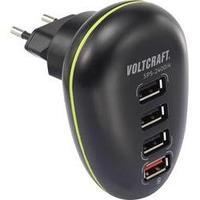 USB charger Mains socket VOLTCRAFT SPS-2400/4 Max. output current 2500 mA 4 x USB
