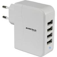 USB charger Mains socket Basetech SUC-4900/4 Max. output current 4900 mA 4 x USB