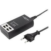 USB charger Mains socket Ansmann 1001-0032 Max. output current 6800 mA 4 x USB Auto-Detect
