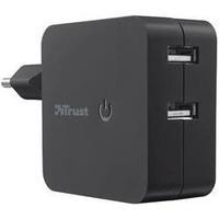 USB charger Mains socket Trust 19158 Max. output current 2100 mA 2 x USB