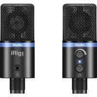USB studio microphone IK Multimedia IRIG MIC STUDIO BLACK Corded incl. c