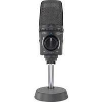 usb studio microphone renkforce em 860pro corded incl cable incl clip