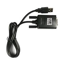 USB to RS232 Serial 9 Pin DB9 Cable Adapter for PC (5Ft)