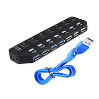 USB 3.0 7 Ports/Interface USB Hub with Separate Switch 15.84.51.9