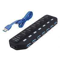 USB 3.0 7 Ports/Interface USB Hub with Separate Switch 15.8452