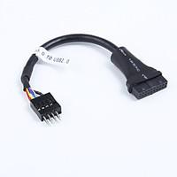 usb 30 20 pin housing female to usb 20 9 pin motherboard male cable co ...