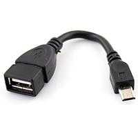 USB 2.0 A Female to Micro B Male Converter OTG Adapter Cable for Samsung HTC