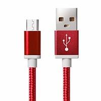 USB 2.0 / Mini USB Braided Cable For Samsung / Huawei / Sony / Nokia / HTC / Motorola / LG / Lenovo / Xiaomi 150 cm Nylon