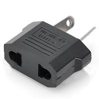 US / EU Plug to Compact Australia Travel Plug Adapter - Black