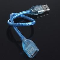 USB Male Bus / Crystal USB Cable Extension Cable 30CM