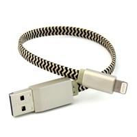 USB Cable and Micro SD Card Reader Anti-Tangle 19cm for iPhone 5 5C 5S SE 6 6S 6 and iPad 4 5 Air Mini 2
