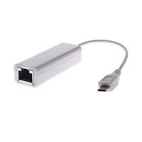 USB Ethernet Adapter Micro USB 2.0 to RJ45 Suit for Windows Vista 98 / ME / 2000 / XP / CE Windows7/ and Other System