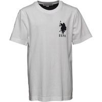 U.S. POLO ASSN. Boys Horseman T-Shirt Bright White