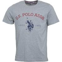 U.S. POLO ASSN. Mens Ranch T-Shirt Light Grey Marl