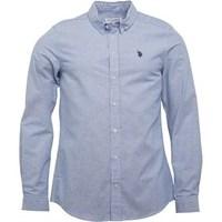 us polo assn mens saddles long sleeve shirt navy