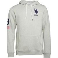 us polo assn mens roark hoody light grey marl