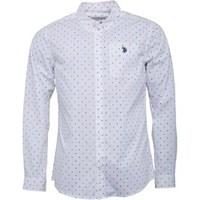 us polo assn mens davis shirt bright white