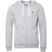 us polo assn mens legend hoody light grey marl