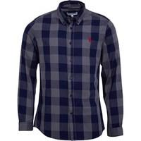 us polo assn mens hamilton long sleeve shirt peacoat