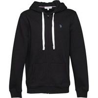 us polo assn mens legend zip through hoody black