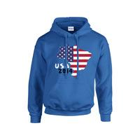 usa 2014 country flag hoody blue kids