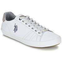 U.S Polo Assn. LARKIN men\'s Shoes (Trainers) in white