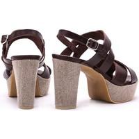 us polo assn plato womens sandals in brown