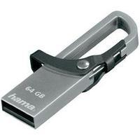 USB stick 64 GB Hama FlashPen \"Hook-Style\" Grey 123922 USB 2.0