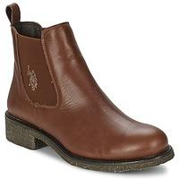 us polo assn faris womens mid boots in brown