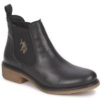 U.S Polo Assn. FARIS LEATHER women\'s Mid Boots in black