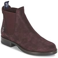 us polo assn phoenx womens mid boots in red