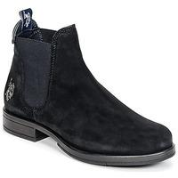 us polo assn phoenx womens mid boots in black