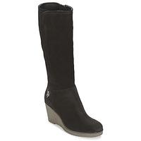 us polo assn molly womens high boots in black