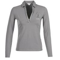 us polo assn cristine womens polo shirt in grey