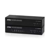 usb dual view kvm extender with deskew 300m