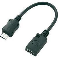 USB 2.0 Adapter [1x USB 2.0 connector Micro B - 1x USB 2.0 port Mini B] Black Renkforce